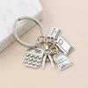 1Pc Student Keychain School Key Ring Calculator Compasses Book Backpack Key Chain Jewelry Handmade view 3