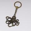 2Pcs Large Octopus Keychain Octopus Keyring Gifts For Men Jewelry Car Key Chain Ring view 2