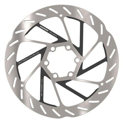 SRAM HS2 Disc Brake Rotor - 200mm, 6-Bolt, Rounded, Silver/Black