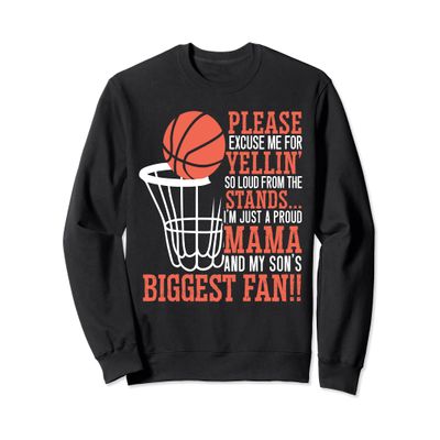 Basketball Mama Player Hoop Junkie Mothers Day Mom Sweatshirt