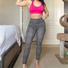 Aoxjox High Waisted Workout Leggings for Women Trinity Yoga Pants 26.5" (Blackness Dot Print, Small) view 2