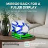 Better Display Cases Acrylic Display Case for Collectibles, Full Size Soccer Ball Display Case, Navy Blue Risers & Turf Base, Handcrafted Showcase Box.DIM;9.75" L x 9.75" W x 9.75" H. (B02/A027) view 2