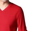 Kaxiya2021 Men's Solid V Neck Sweaters Long Sleeve Breathable Knitting Pullover Classic Comfortably Soft Basic Knitwear Top (Red,XX-Large) view 4