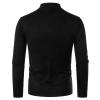 Kaxiya2021 Men's Knit Mock Turtleneck Pullover Long Sleeve Lightweight Thermal Sweaters Basic Slim Fit Cotton Base Layer Tops (Black,XX-Large) view 2