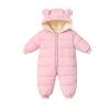 Infant Baby Girls Boys Warm Hooded Snowsuit Jumpsuit Down Coat Romper Padded Outwear Jacket Winter Snow Wear (Pink, 12-18 Months) view 1