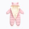 Infant Baby Girls Boys Warm Hooded Snowsuit Jumpsuit Down Coat Romper Padded Outwear Jacket Winter Snow Wear (Pink, 12-18 Months) view 4