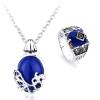 HJYZY The Vampire Katherine Sapphire Crystal Pendant Necklace Daylight Walking Signet Carolim's Ring Set with Stickers Total 12 pcs view 1