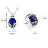 HJYZY The Vampire Katherine Sapphire Crystal Pendant Necklace Daylight Walking Signet Carolim's Ring Set with Stickers Total 12 pcs view 2