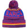 Icon Sports Soccer Team Beanie  Adult Official Football Club Knit Winter Warm Pom Cap Casual Hat for Men Women Unisex (FC Barcelona/Identity, One Size) view 2