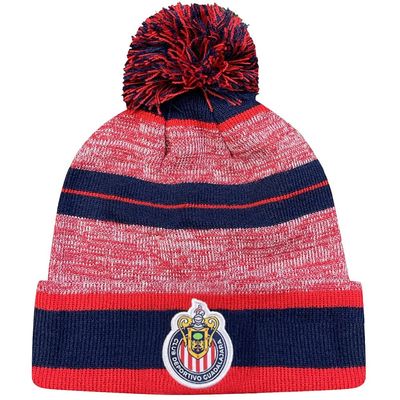 Icon Sports Soccer Team Beanie Adult Official Football Club Knit Winter Warm Pom Cap Casual Hat for Men Women Unisex (Chivas/Logo Life, One Size)