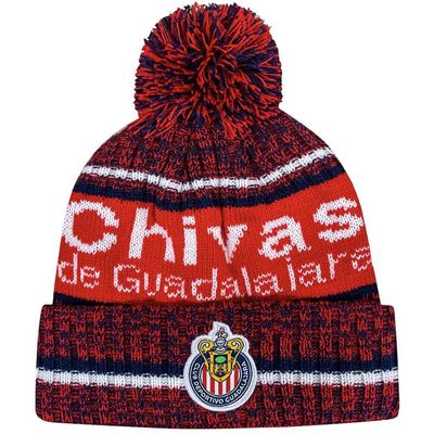Icon Sports Soccer Team Beanie Adult Official Football Club Knit Winter Warm Pom Cap Casual Hat for Men Women Unisex (Chivas/Identity, One Size)
