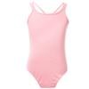 Fldy Kids Girls Ballet Dance Gymnastic Leotard Athletic Camisole Bodysuit Basic Spaghetti Strap Criss Cross Back Unitard Pink 3-4 Years view 1