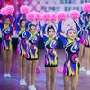AOPANDA Cheerleading Pom Poms with Baton Handle for Team Spirit Sports Dance Cheering Kids AdultsPink and 2PCS view 3