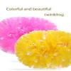 AOPANDA Cheerleading Pom Poms with Baton Handle for Team Spirit Sports Dance Cheering Kids AdultsPink and 2PCS view 4