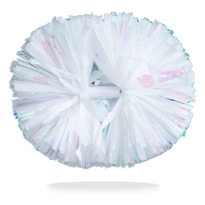 AOPANDA Cheerleading Pom Poms with Baton Handle for Team Spirit Sports Dance Cheering Kids AdultsWhite