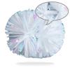 AOPANDA Cheerleading Pom Poms with Baton Handle for Team Spirit Sports Dance Cheering Kids AdultsWhite view 3
