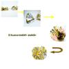 AOPANDA Cheerleading Pom Poms with Baton Handle for Team Spirit Sports Dance Cheering Kids AdultsWhite view 4