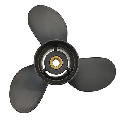 CAPTAIN Aluminum Outboard Propeller Fit Evinrude/Johnson Engines 40-140HP 13Tooth Spline RH (14x11)