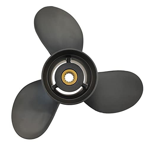 CAPTAIN Aluminum Outboard Propeller Fit Evinrude/Johnson Engines 40-140HP 13Tooth Spline RH (14x11)