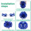 AOPANDA Cheerleading Pom Poms with Baton Handle for Team Spirit Sports Dance Cheering Kids Adults view 4