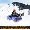 Rigma Snow Tube - Heavy Duty Snow Sleds | Hard Plastic Bottom, High Speed Tubes, Inflatable Snow Sled for Adults & Kids| (Flag) view 2