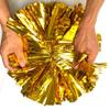 AOPANDA 2PCS Cheerleading Pom Poms with Baton Handle for Team Spirit Sports Dance Cheering Kids Adults(ORANGE) view 3