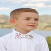Spring Notion Boy's Cotton Floral Print Pre-tied Bow Tie, 62-White Yellow Red Large view 3