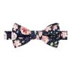 Spring Notion Boy's Cotton Floral Print Pre-tied Bow Tie, 59-Navy Blush Pink Medium view 1