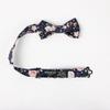 Spring Notion Boy's Cotton Floral Print Pre-tied Bow Tie, 59-Navy Blush Pink Medium view 2