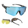 CHAESOW Cycling Glasses Polarized, 3 Interchangeable Lenses, UV Cycling Sunglasses Mens Womens, Sport Sunglasses view 1