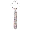 Spring Notion Boys' Cotton Floral Print Zipper Neckties in Trendy Colors, 62-White Yellow Red Small view 1