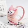 OhMill Creative Winter Warm Cute Cartoon Little Fox Earmuffs Plush Furry Ear Warmers for Boys Girls Adult Protector Ear Cover (Pink) view 3
