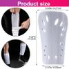 ANCIRS 2 Pairs Soccer Shin Guards for Youth, Breathable Shin Guard Sleeves for Football Games, Protective EVA Cushion for Youth Men & Women- White & Red view 2