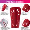 ANCIRS 2 Pairs Soccer Shin Guards for Youth, Breathable Shin Guard Sleeves for Football Games, Protective EVA Cushion for Youth Men & Women- White & Red view 4