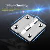 AMYSPORTS Heavy Duty Boat Hinge Strap Mirror Polished Marine Hinges Mount Hardware Hatch Stainless Hinge Door Corrosion Resistance SUS316 1.97 inch x 1.97 inch 2pcs view 4