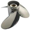CAPTAIN Propeller fit Evinrude/Johnson Outboard Engine 90-140hp 15 Tooth Spline RH Steel Stainless (13 7/8x19) view 3