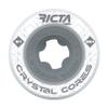Clear Grey Ricta Crystal Cores 54mm 95a Wheels view 1