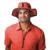 FOCO Illinois Fighting Illini NCAA Solid Boonie Hat view 2
