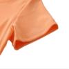 Little Girls Short Sleeve Swing Dress Kids A-Line Skater Twirl Summer Casual Dresses (Orange,7T) view 4