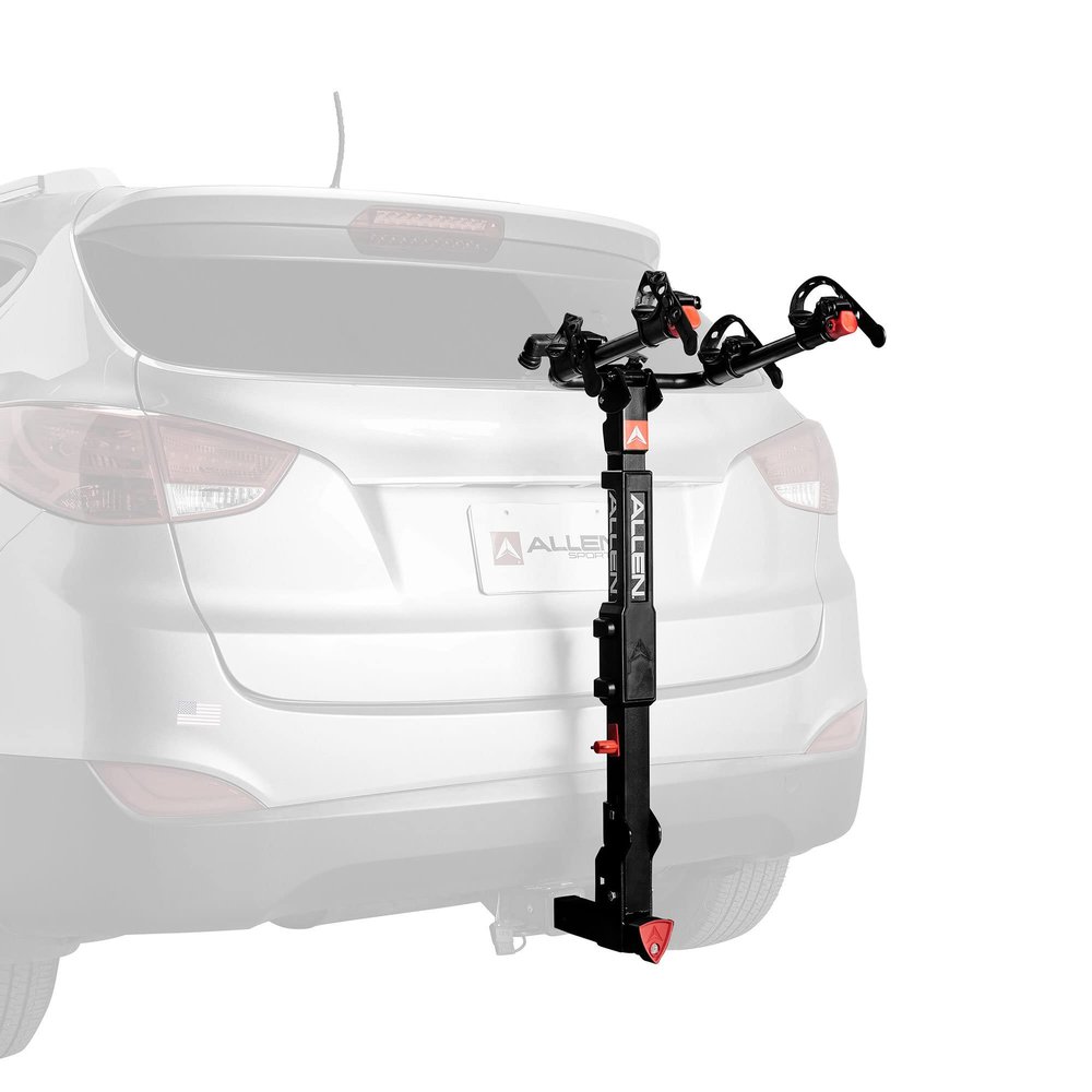Allen Sports High Capacity Locking Premier 2-Bike Model for Electric Bikes, Model QR520EB, Black, (QR520-EB)