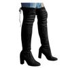 Bcshiye Women's Over The Knee Thigh High Chunky Heel Boots Long Stretch Sexy Long Boots Pointed Toe Stretch Knee Boots view 1