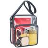 MAY TREE Clear Messenger Bag Stadium Approved Clear Bag Purse for Stadium Events Concert Sport Work (Grey) view 1