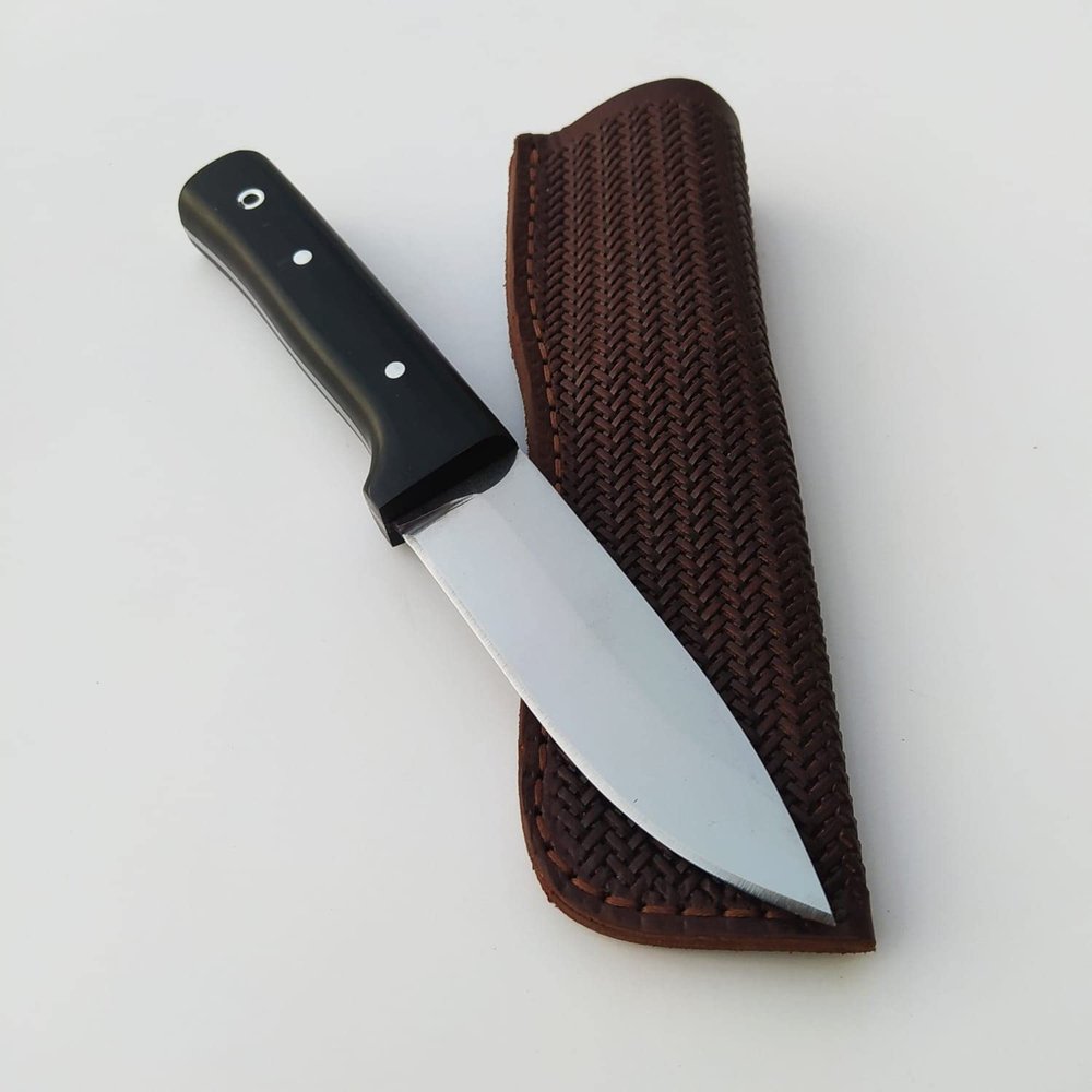 yatagan Handcraft Small Hunting Knife With sheath,Werzalit Ergonomic Handle 8.4 '' Ful Tang Blade Knife,Ultra Sharp Knife For Camping And Outdoor,Belt Knife,Tactical Fixed Blade,Bowie Knife