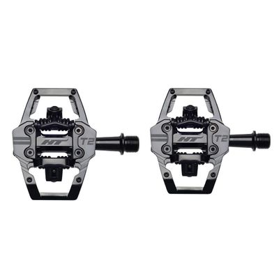Ht Components T2 Clipless Pedals Stealth Black, One Size