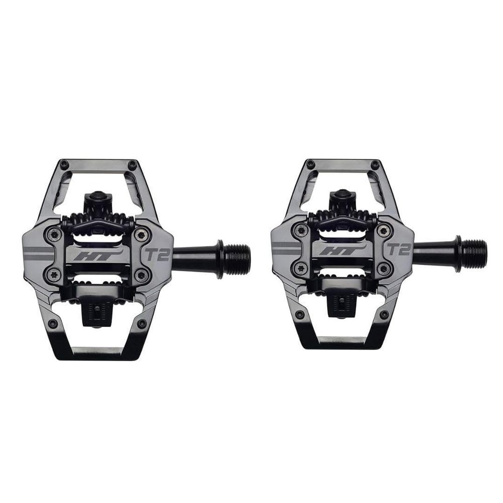 Ht Components T2 Clipless Pedals Stealth Black, One Size