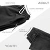 ChalkTalkSPORTS Swimmer Silhouette Sweatpants | Swimming Fleece Lined Sweatpants | Black | Adult X-Large view 4