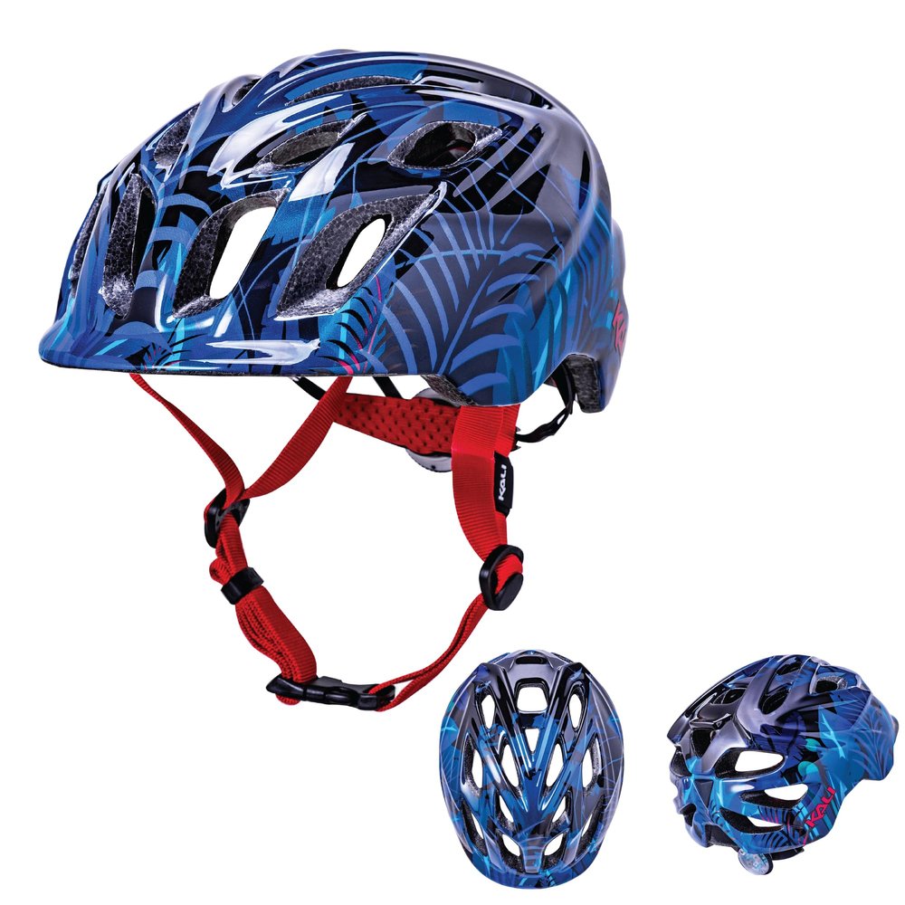 Kali PROTECTIVES Chakra Child Lighted Helmet, Jungle Gls Blu, S (0221022225)