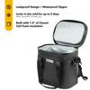 RTIC Soft Cooler 12 Can, Insulated Bag Portable Ice Chest Box for Lunch, Beach, Drink, Beverage, Travel, Camping, Picnic, Car, Trips, Floating Cooler Leak-Proof with Zipper, Black view 3
