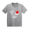 I Celebrate Both - Christmas Hanukkah Infant/Toddler Cotton Jersey T-Shirt (Light Gray, 5T) view 1
