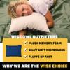 Wise Owl Outfitters Camping Pillow  Memory Foam Travel Pillow for Airplane Sleeping, Hiking, Backpacking & Outdoor Use - Small & Portable for Adults, Car, Camp & Tent view 4